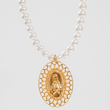 COLLAR EN PERLAS INMACULADO CORAZON DE MARIA