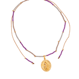 Collar en hilo medalla milagrosa