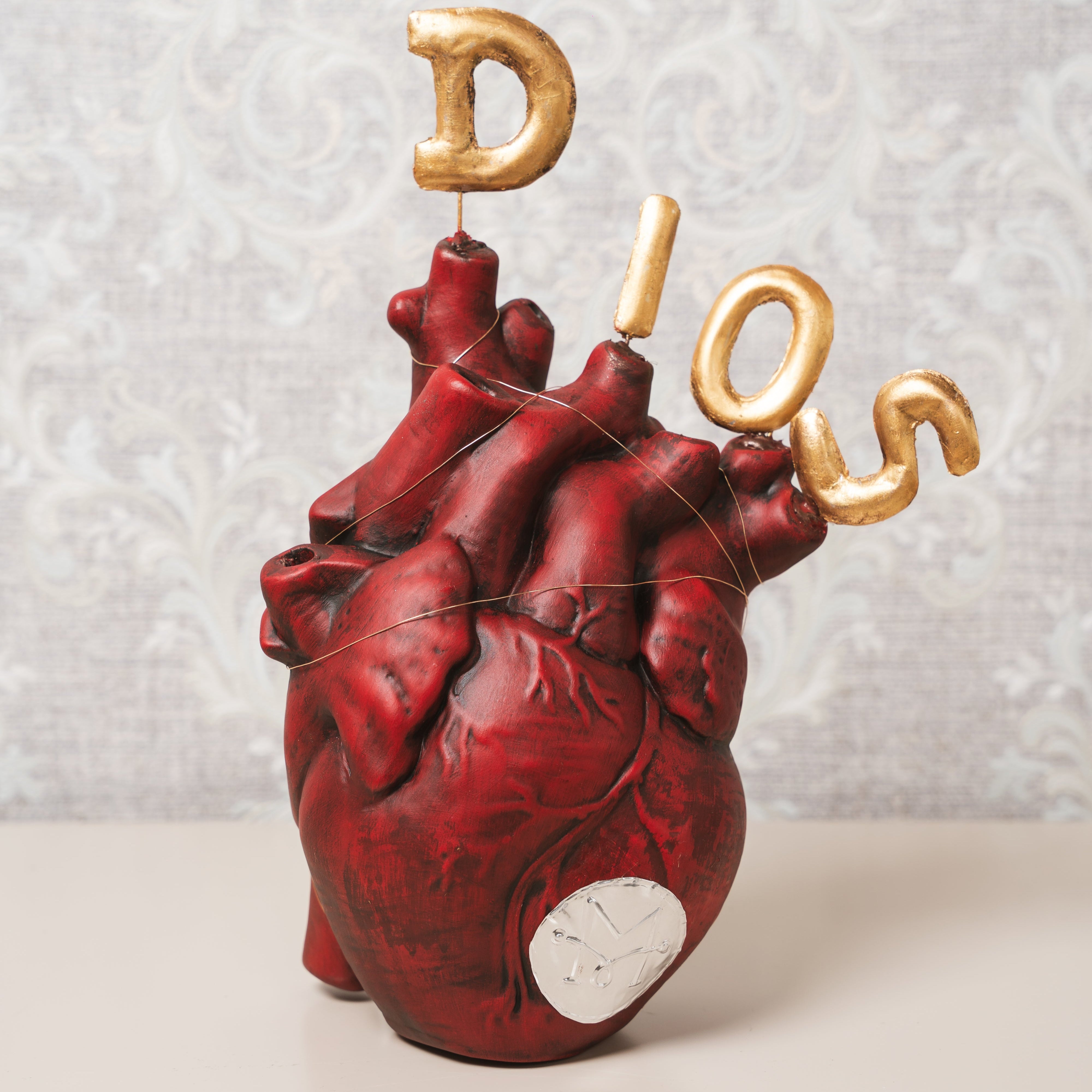 CORAZON CERAMICA DIOS